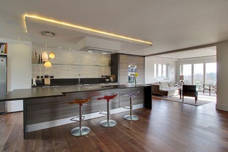 Mayfield open plan kitchen 